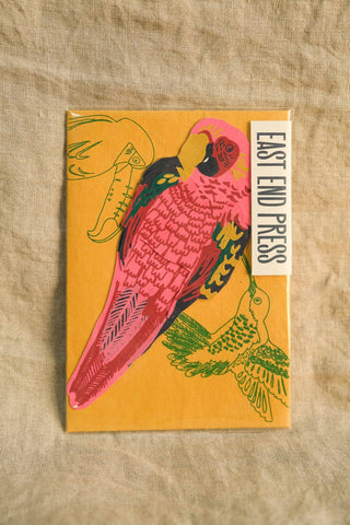 East End Press - Parrot Grußkarte