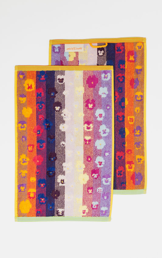 foekje fleur Gästehandtuch Duo "#54 pansy"