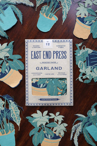East End Press - Zimmerpflanzen Genähte Girlande