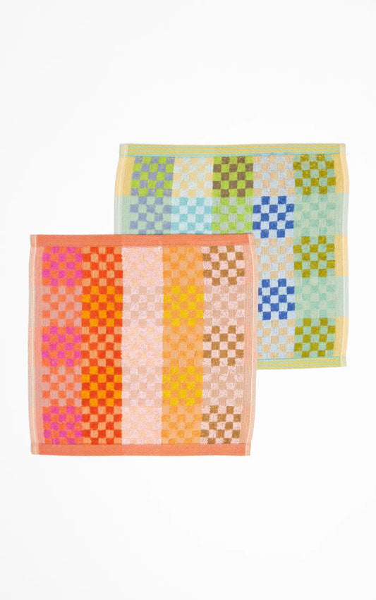 foekje fleur Multi Cloth Duo "#84 checkered check"