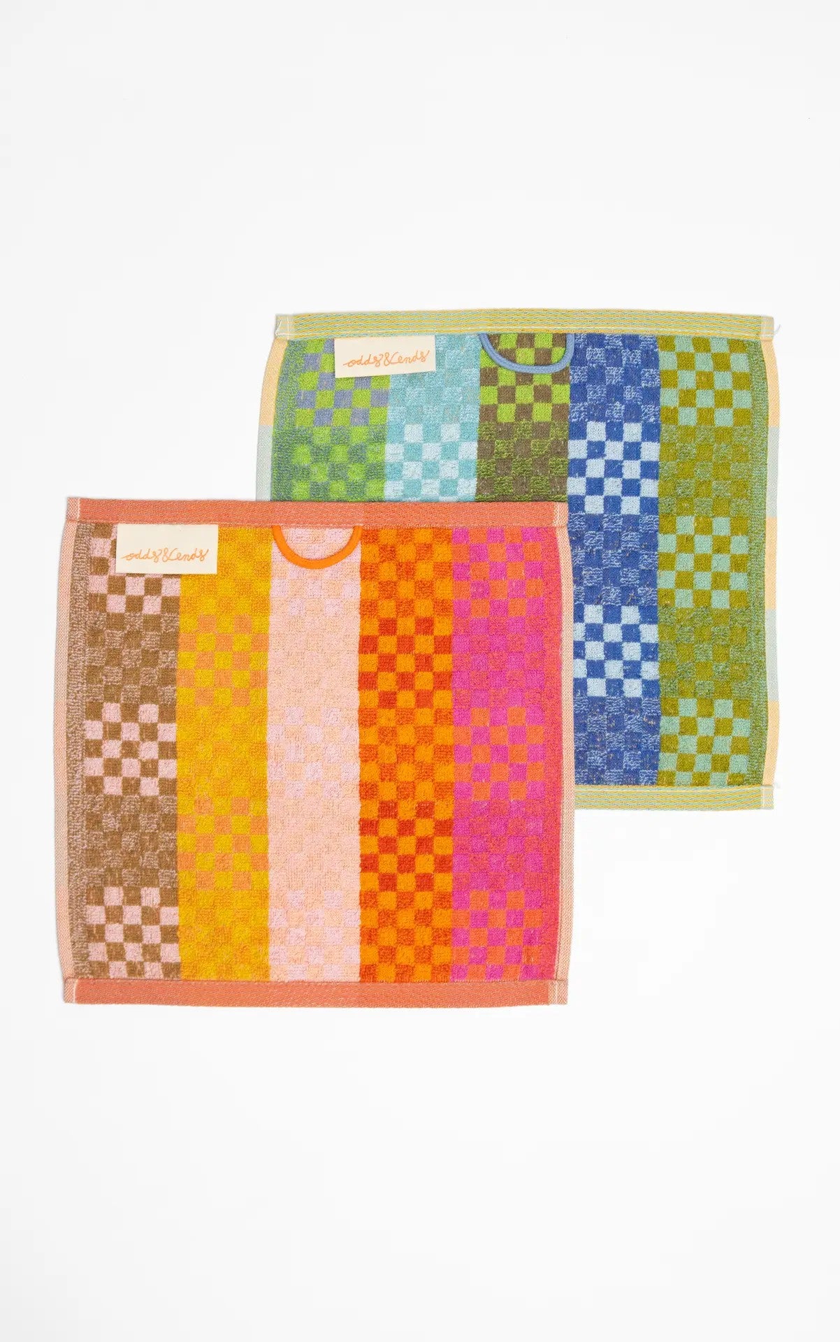 foekje fleur Multi Cloth Duo "#84 checkered check"