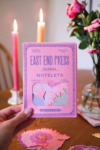 East End Press - Set mit floralen Notizkarten