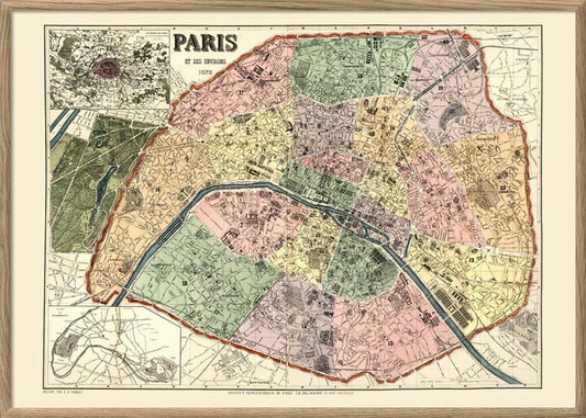 Dybdahl, Map of Paris