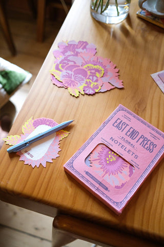 East End Press - Set mit floralen Notizkarten