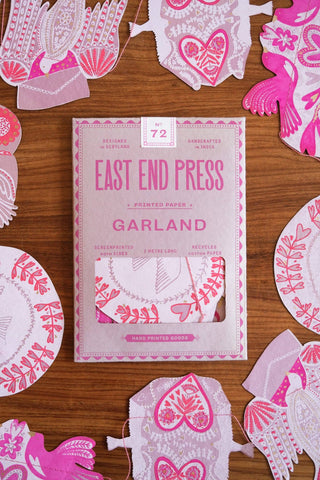 East End Press - Love Birds genähte Girlande