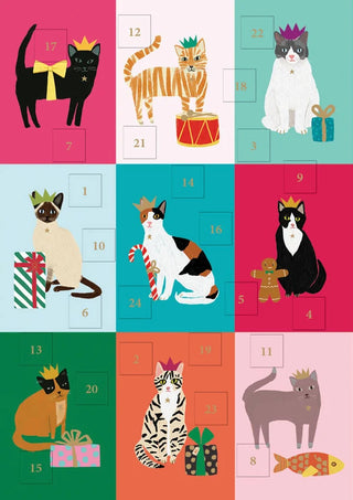 Roger la Borde Adventskalenderkarte "Festive Cat"