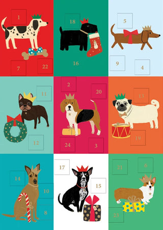 Roger la Borde Adventskalenderkarte "Festive Dog"