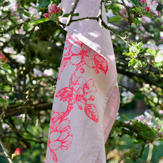 Frohstoff Handtuch Apfelblüte rosa 100% Leinen