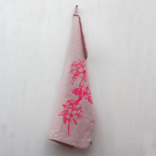 Frohstoff Handtuch Apfelblüte rosa 100% Leinen