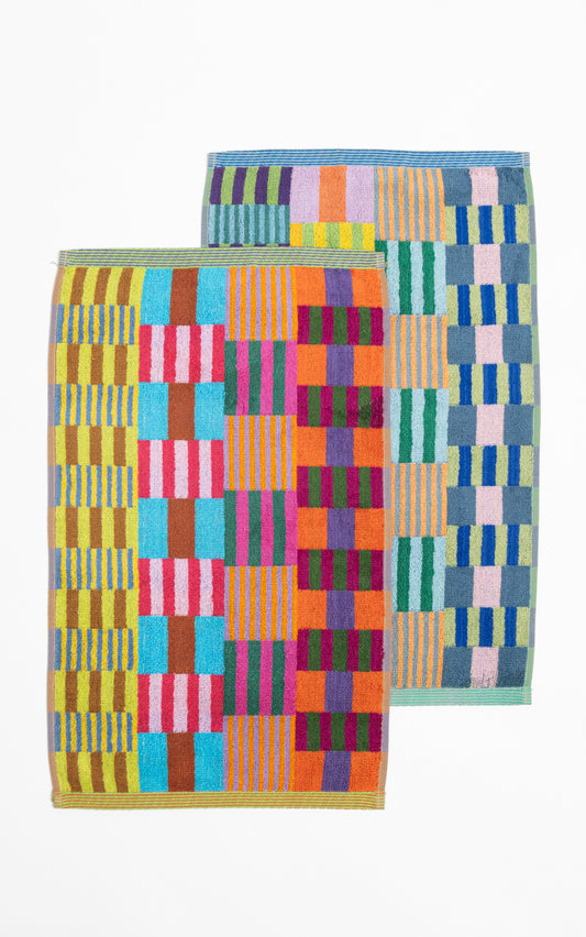 foekje fleur Gästehandtuch Duo "#75 tulip quilt"