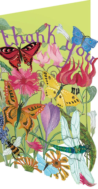 Roger la Borde Lasercut Karte "Beautiful butterfly thank you"