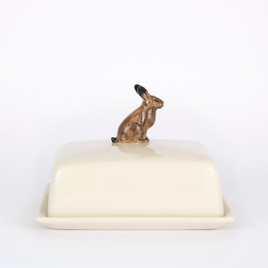 Quail Hare Butter Dish