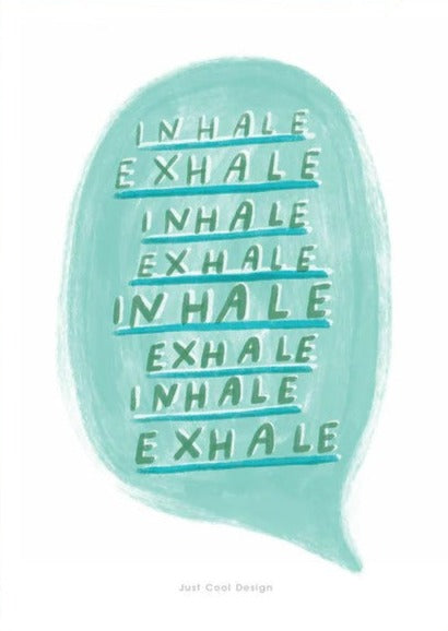 Poster klein JCD: Inhale exhale