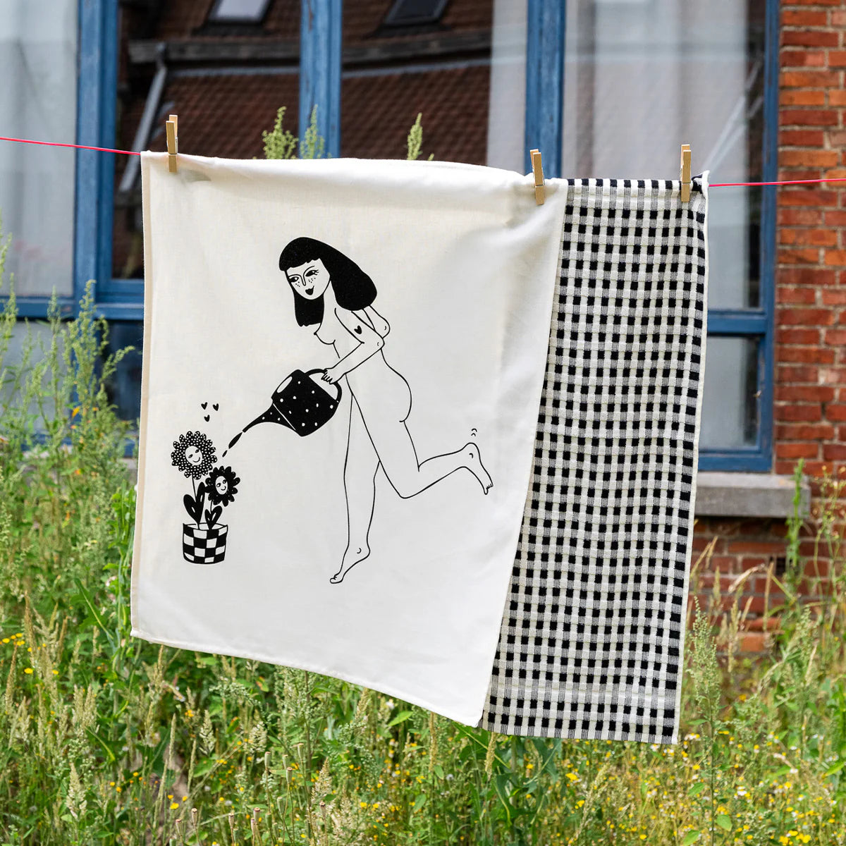 Helen B Geschirrtuch Set Happy Flowers