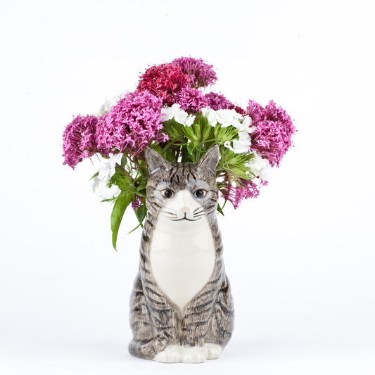 Quail Keramik Katze Millie Blumen Vase klein