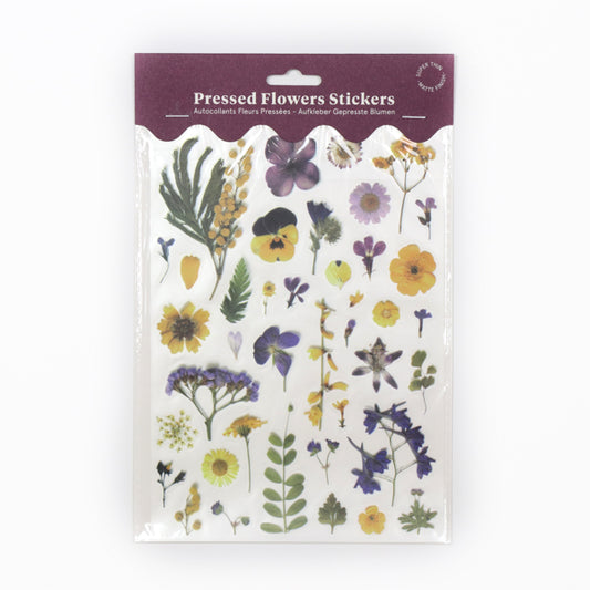 Botanopia Pressed Flowers Stickers "Gelb und Lila"