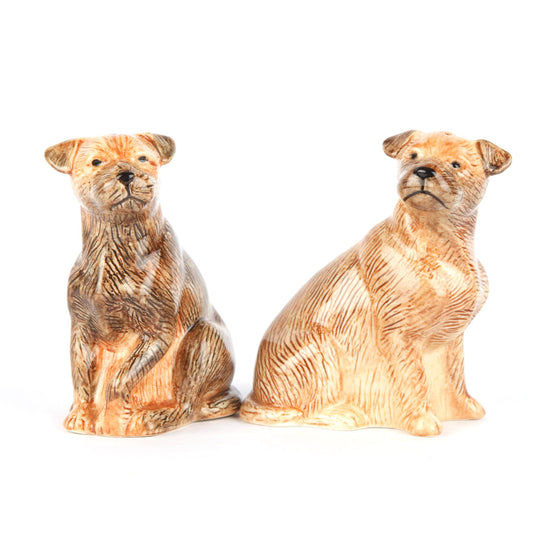 Quail Keramik Border Terrier Salz & Pfefferstreuer