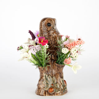 Quail Keramik Eule Mini-Vase