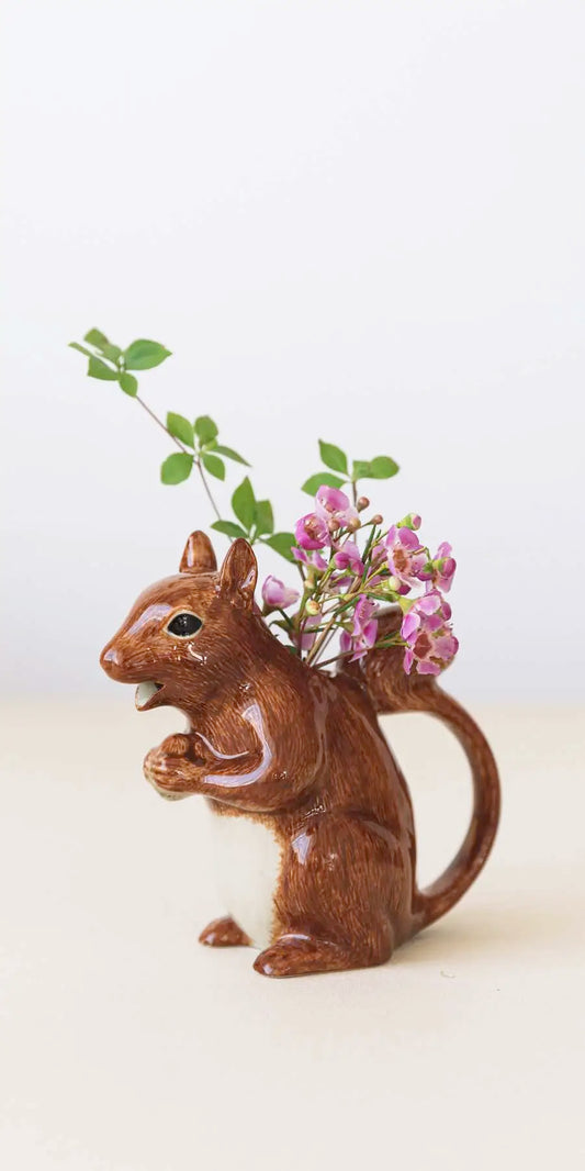 Quail Keramik Eichhörnchen Mini-Vase