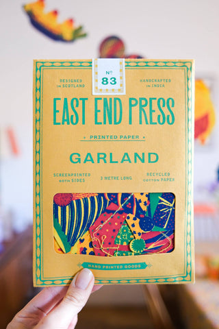 East End Press - Geburtstagsfeier, Genähte Girlande