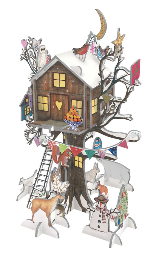 Adventskalender 3D Pop & Slot "Weihnachtsbaumhaus"