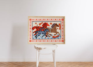 Carole Hillman - Rosa Pferd läuft