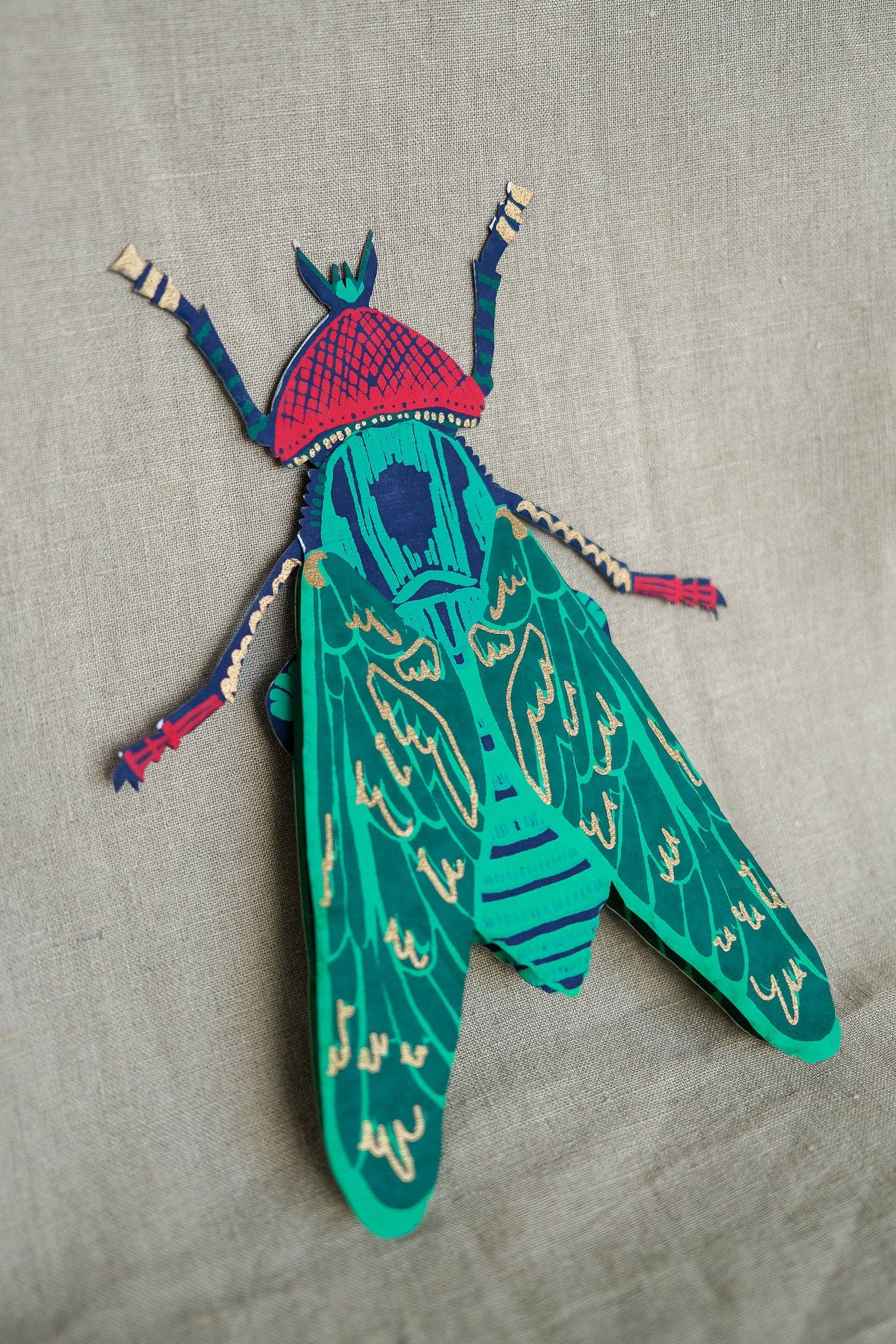 East End Press - Blaue Flaschen-Grußkarte