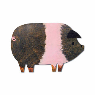 Geburtstagskarte Gestreiftes Schwein von Mortlake Papers