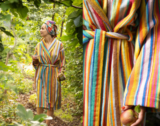 foekje fleur – Bademantel gestreift #97 Ribbons