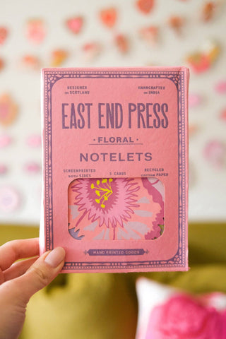 East End Press - Set mit floralen Notizkarten
