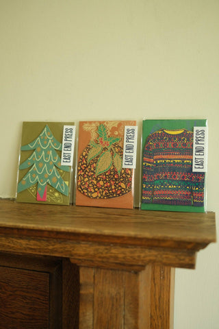 East End Press - Weihnachtsbaum-Ziehharmonikakarte