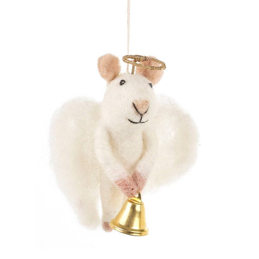Felt So Good - Handgefertigte Filz hängende Angelica Maus Weihnachtsbaumdekor