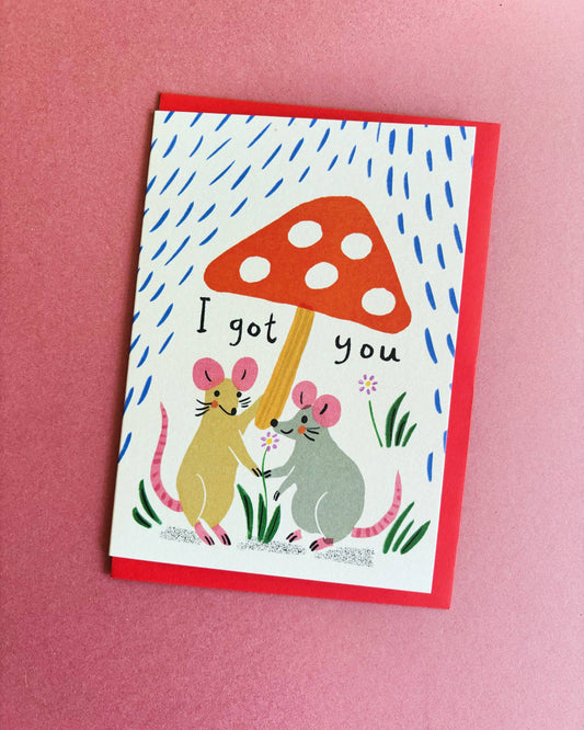 Kitty Kenda Papergoods - Got You Mice Freundschafts-Grußkarte
