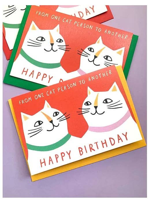 Kitty Kenda Papergoods - Geburtstagskarte für Katzenmenschen, Grußkarte
