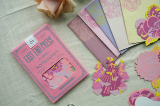 East End Press - Set mit floralen Notizkarten