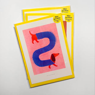 Just Cool Design - Du bist extra heiß | A6 Komplimentkarte | Mini-Kunstdruck