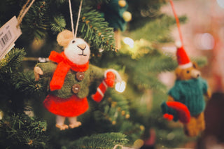 Felt So Good - Handgefertigter Filz biologisch abbaubarer Weihnachtsmausbaum