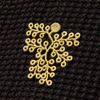 Botanopia - gifts , decor and cards for plant lovers - Goldene gestickte Moosfarn Brosche