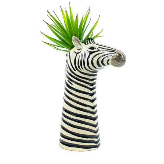 Quail Keramik Zebra Vase