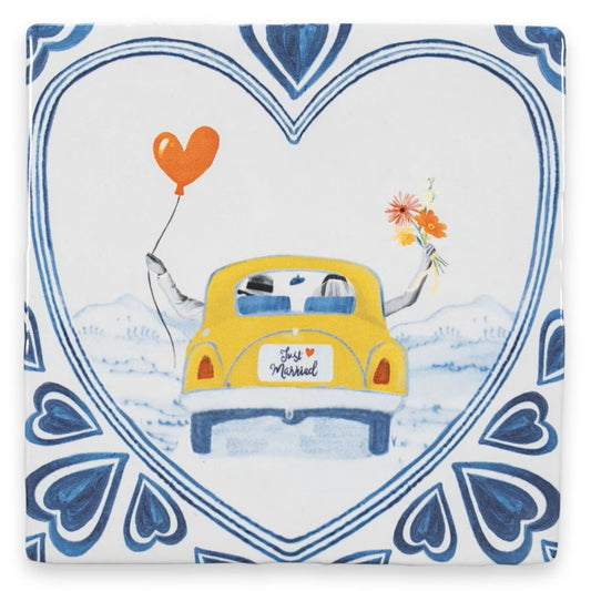 storytiles "Just married, off we go!"