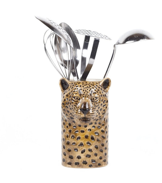 Quail Keramik Leopard Utensilientopf