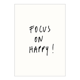 Helen B Postkarte Focus on Happy