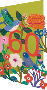 Roger la Borde Lasercut Karte "60"