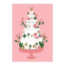 Roger la Borde Karte "Five tiered cake"