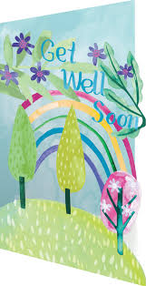 Roger la Borde Lasercut Karte "Get well soon"