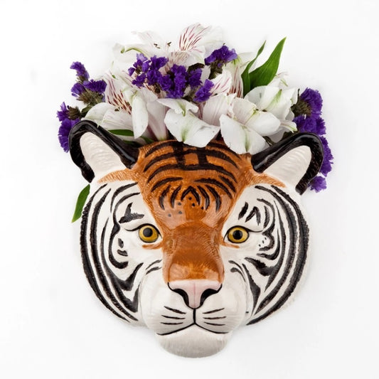 Quail Keramik Tiger Wandvase