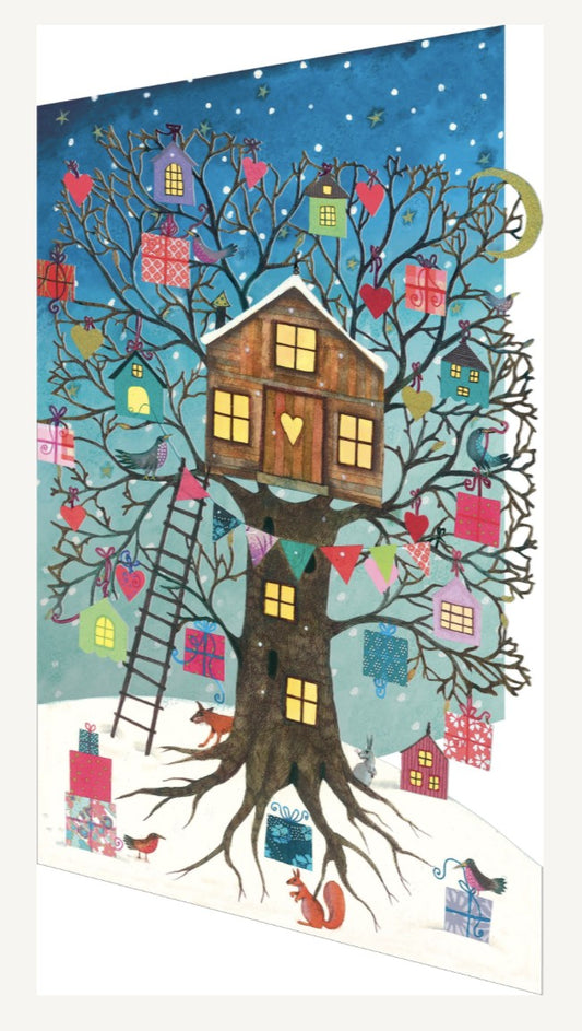 Roger la Borde Lasercut Karte "Treehouse"