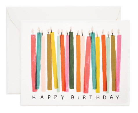 Rifle Kerzen Geburtstagskarte
