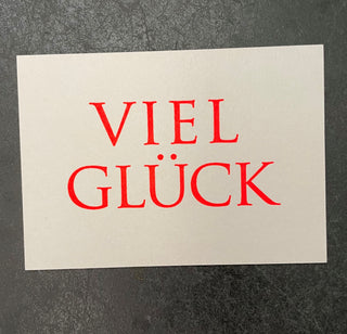 Felix Flesche Postkarte Viel Glück