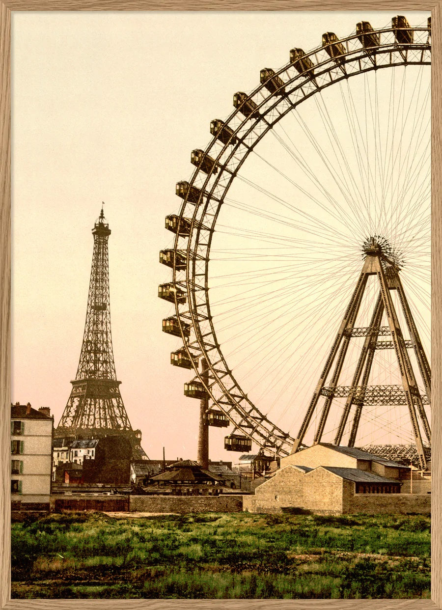 Dybdahl Vintage Poster, Paris Eiffelturm, 70x100